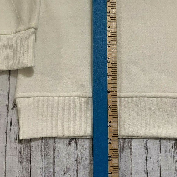 NWT Nordic Fleece Collection Womens The Uppsala Pullover Off White Plaid Size M - Picture 3 of 6